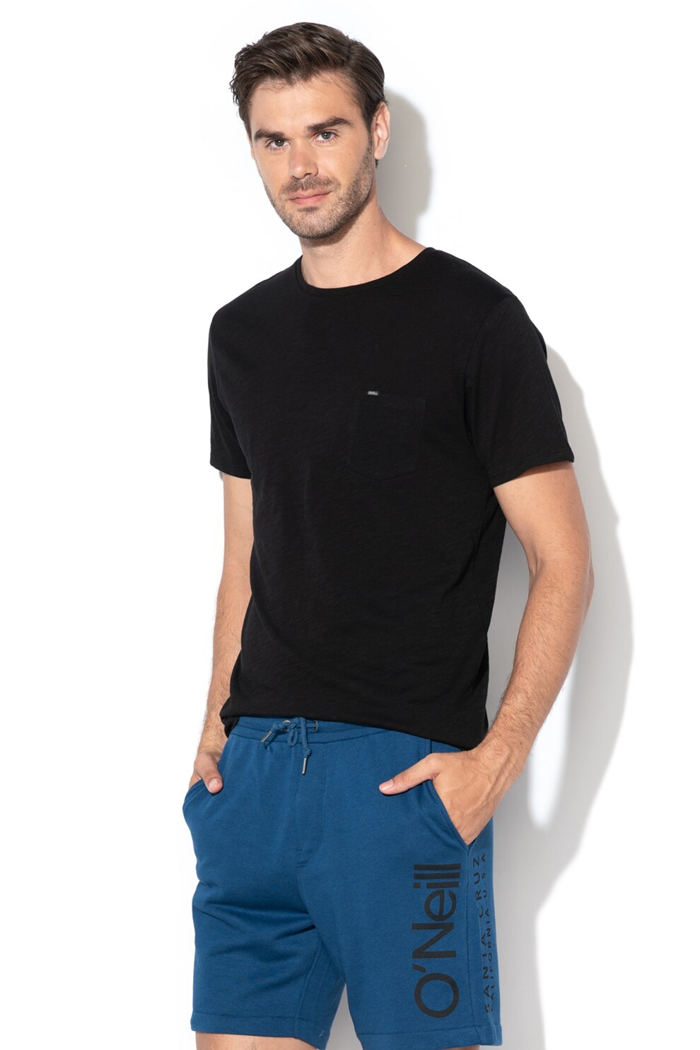 O´Neill, Tricou slim fit de bumbac organic, Negru