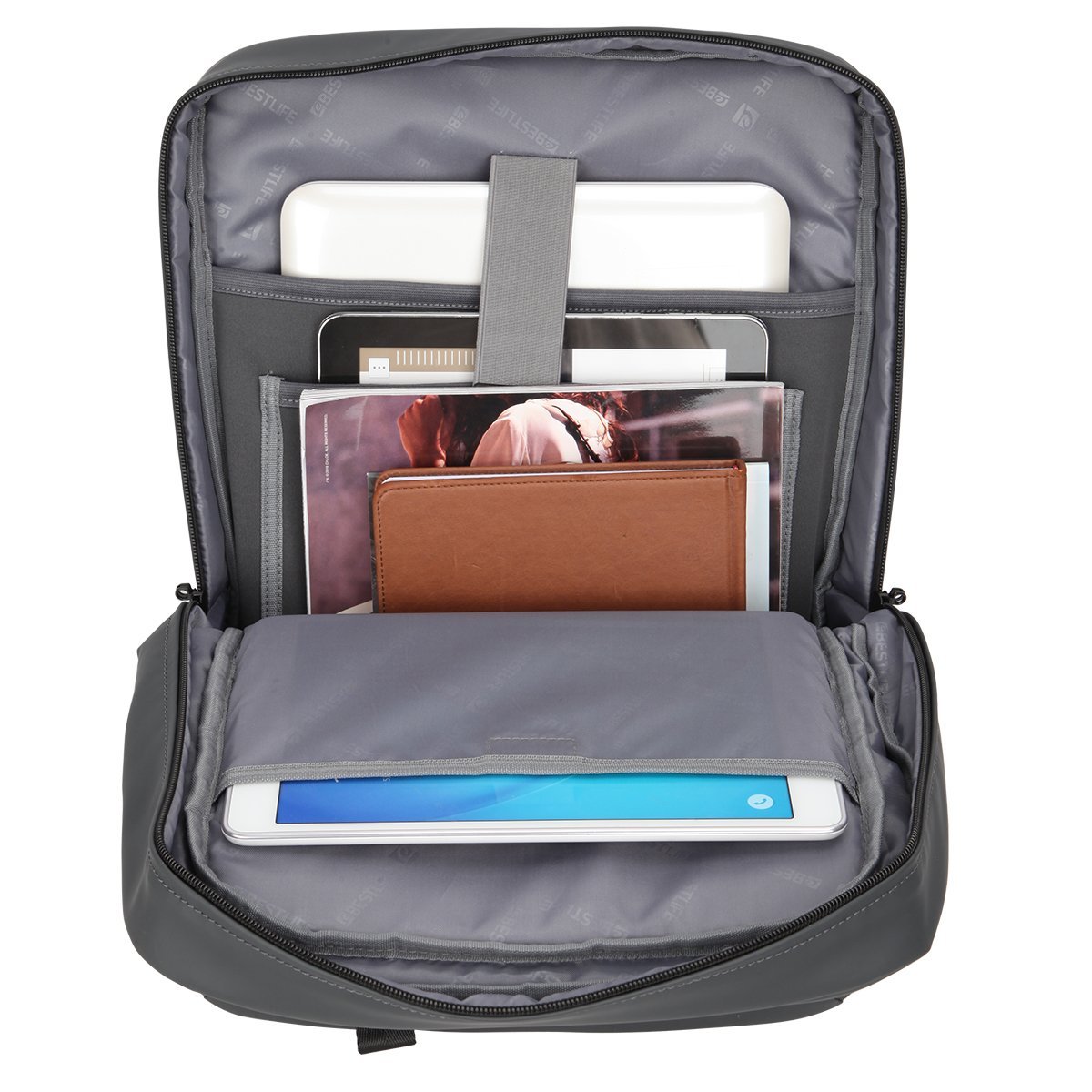 Rucsac laptop Bestlife gri BB-3212R1, 15.6"