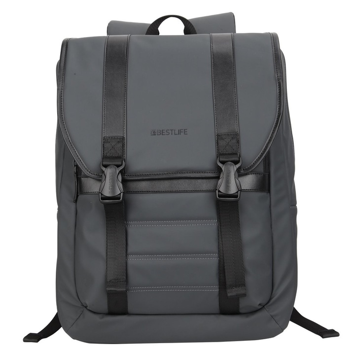 Rucsac laptop Bestlife gri BB-3212R1, 15.6"