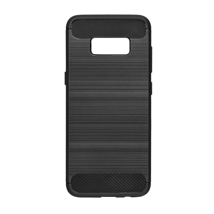 Предпазен гръб Forcell Carbon Case за Samsung Galaxy S9, Черен
