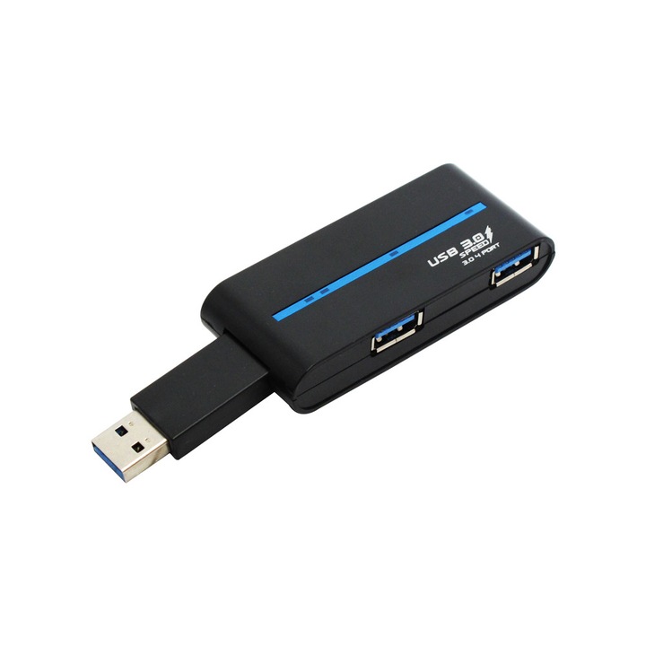 ACTIVE USB 3.0 hub, 4 usb adapter porttal, szorzó, 5 GB / S