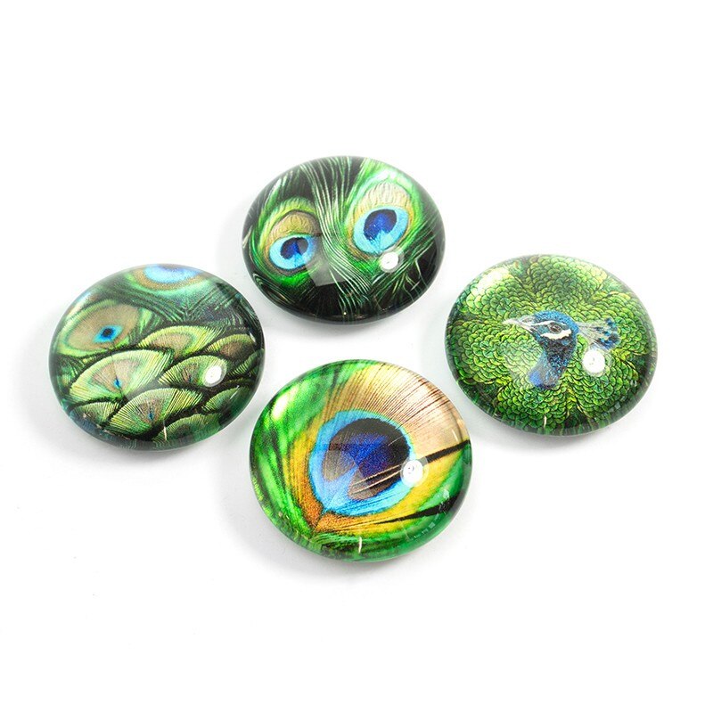 Set 4 magneti decorativi Peacock, Trendform