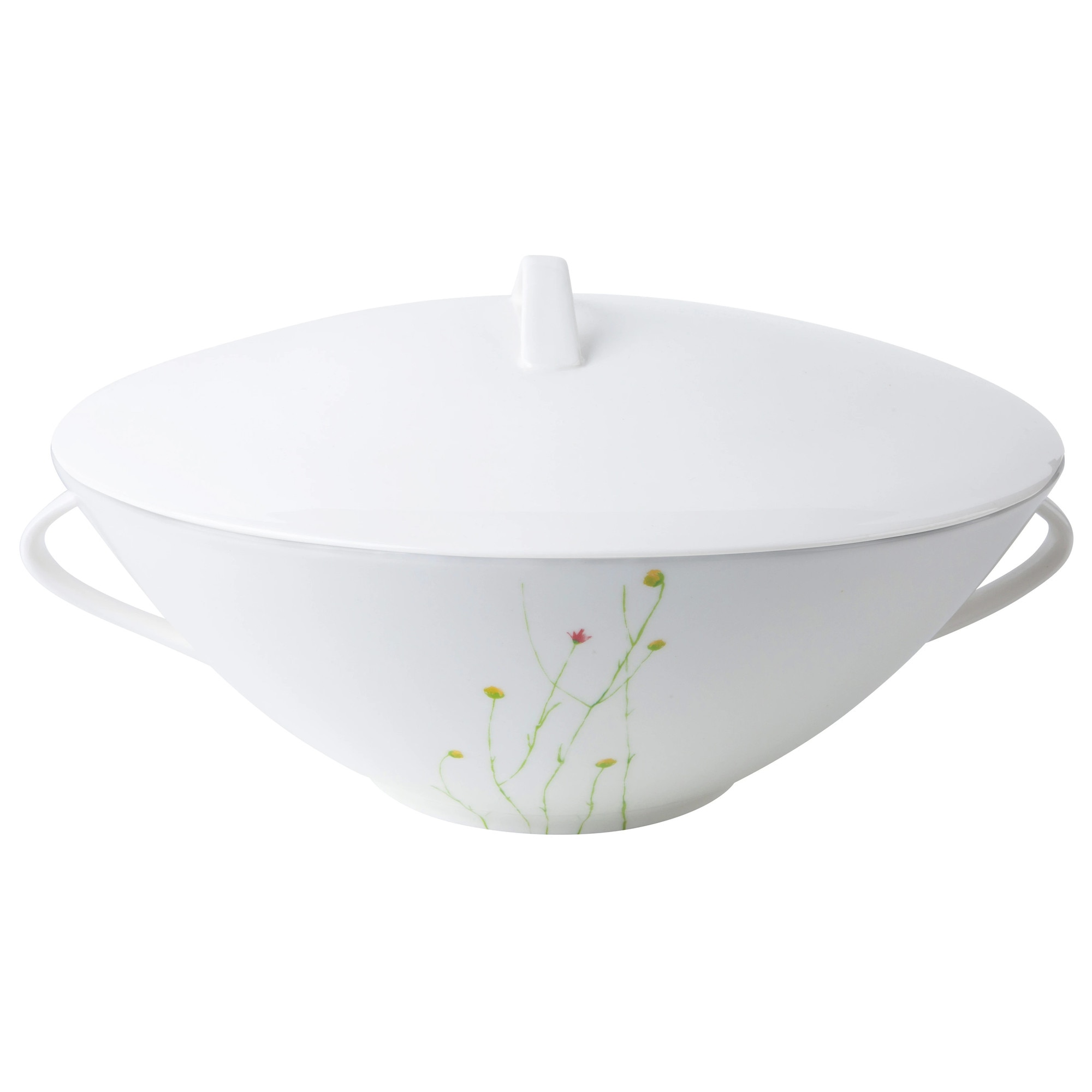by inspire Bol de porțelan china decor diametru rosu/verde, 2,5 litri