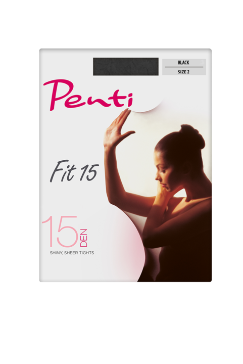 Чорапогащи Penti Fit 15 Ден, Бял/Черен