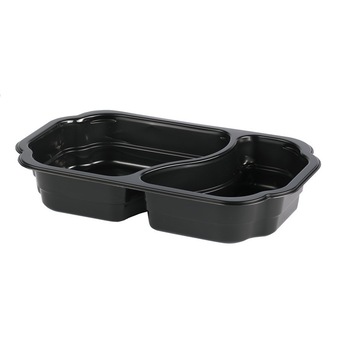 Caserola infoliabila, neagra cu 2 compartimente 500/400 ml, ideala pentru serviciul de catering, 332buc/cutie Caserola infoliabila, neagra cu 2 compartimente 500/400 ml, ideala pentru serviciul de catering, 332buc/cutie