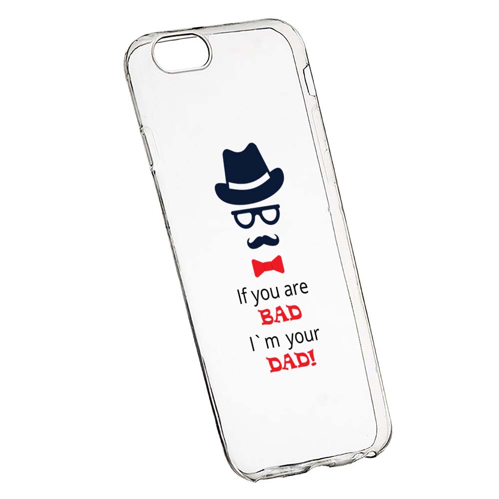 Husa Silicon, Transparent, Slim, Bad Dad, Xiaomi 6