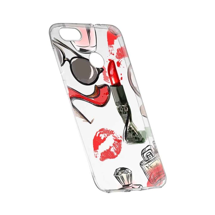 Силиконов калъф, Прозрачен, Тънък, Fashion, HTC Desire 12 Plus