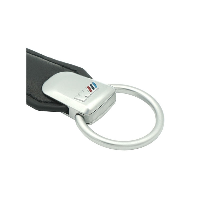Breloc auto pentru Bmw M Seria 3,4,5,6,7, Metal si piele, Negru - eMAG.ro