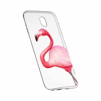 Husa Silicon, Transparent, Slim, Flamingo, Lenovo A1000 / Vibe A