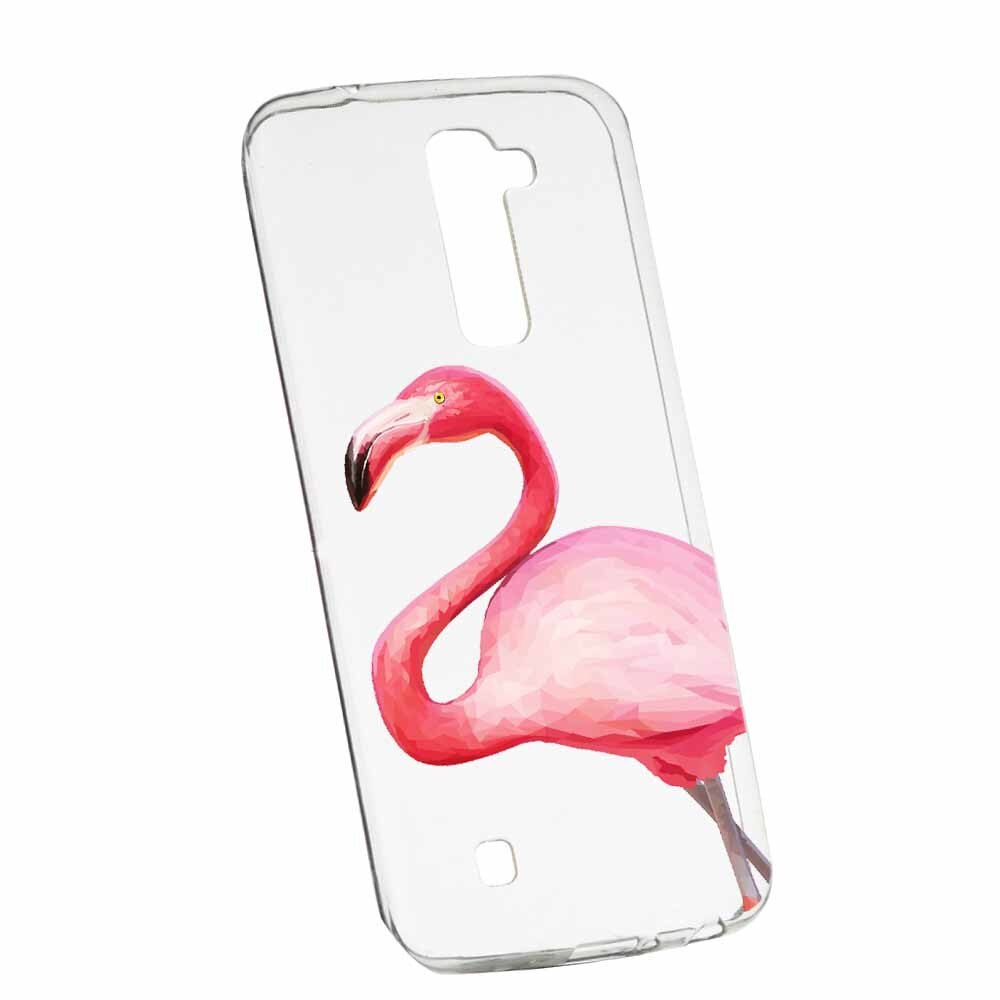 Husa Silicon, Transparent, Slim, Flamingo, Huawei Y6 2018