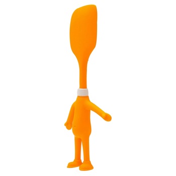 Spatula din silicon Head Chefs, pentru copii, 22 cm, Portocaliu Spatula din silicon Head Chefs, pentru copii, 22 cm, Portocaliu