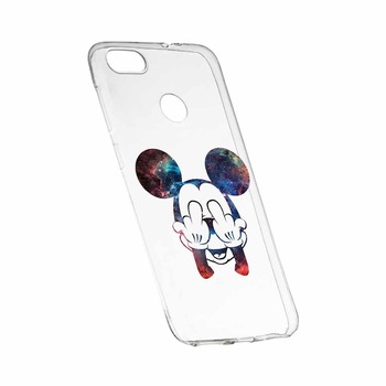 Husa Silicon, Transparent, Slim, Mini Mouse FU, Huawei Y9 2018 Husa Silicon, Transparent, Slim, Mini Mouse FU, Huawei Y9 2018