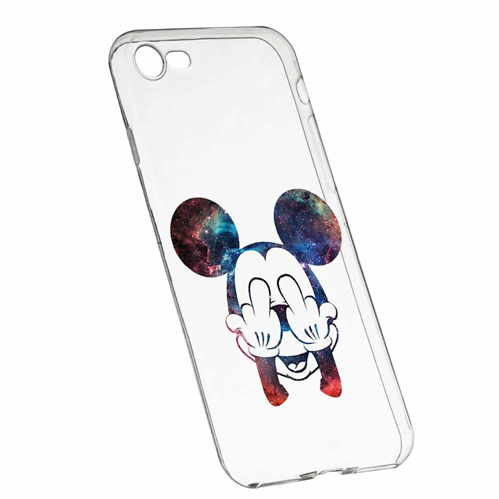 Husa Silicon, Transparent, Slim, Mini Mouse FU, Apple iPhone 6 / 6S