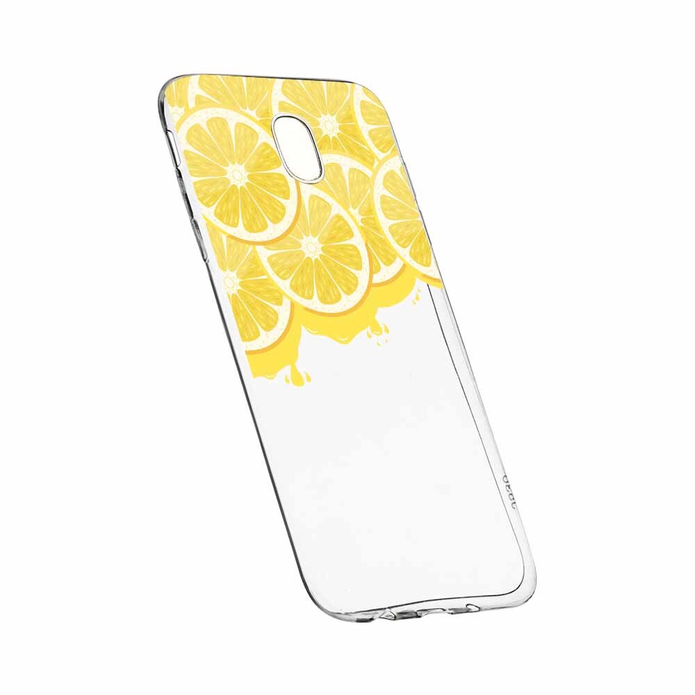 Husa Silicon, Transparent, Slim, Lemon, Xiaomi Mi4