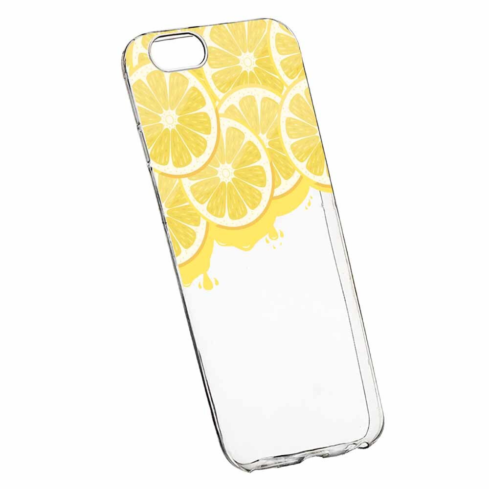 Husa Silicon, Transparent, Slim, Lemon, Xiaomi 6