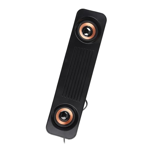 Soundbar Corenia QRE-5170784, alimentare USB, jack 3,5 mm, stereo 2x, 360° surround, compact, negru/auriu