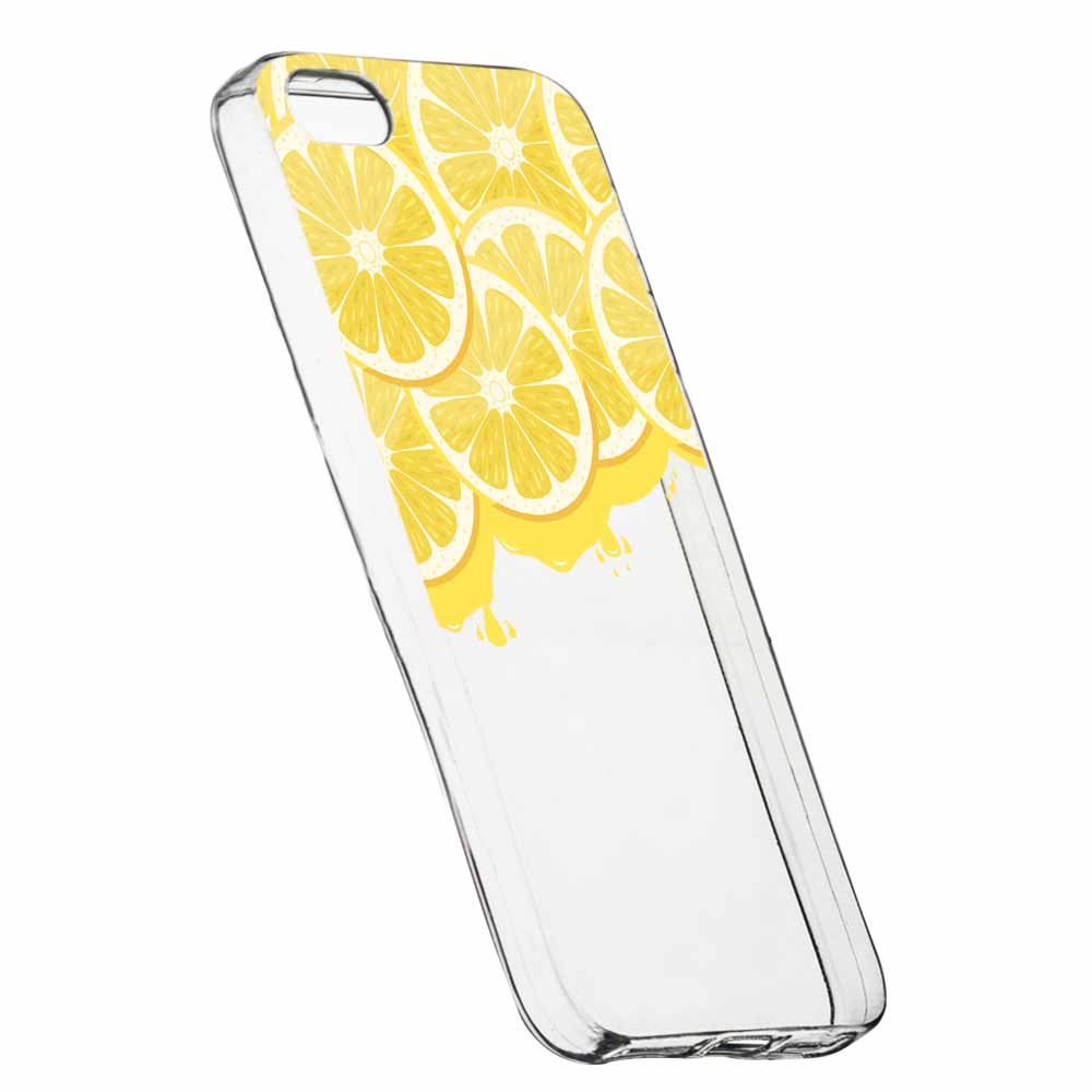 Husa Silicon, Transparent, Slim, Lemon, Xiaomi Mi5S