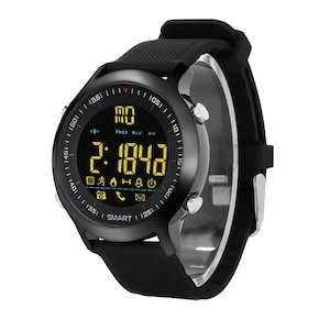 Smartwatch EX18, brand Pyramid®, autonomie baterie pana la 20 luni, sport ,notificari apeluri, sms, negru