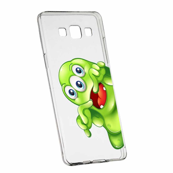 Силиконов кейс Transparent Slim Green Monster Huawei MATE 10