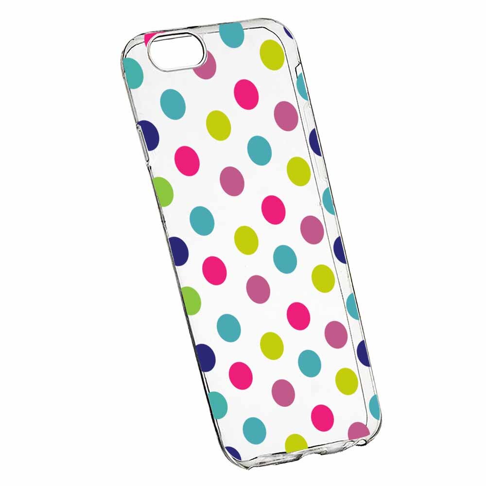 Husa Silicon, Transparent, Slim, Dots Color, Xiaomi Mi A1