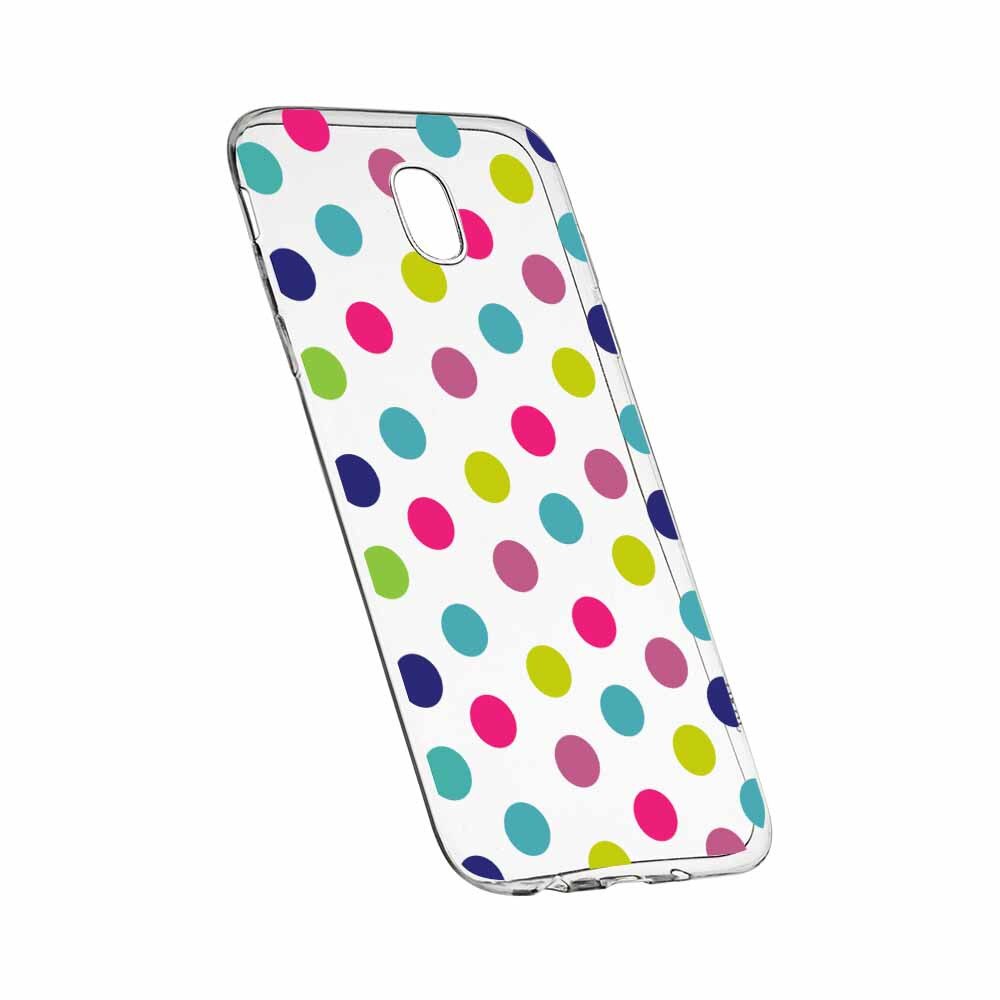 Husa Silicon, Transparent, Slim, Dots Color, Xiaomi Mi4