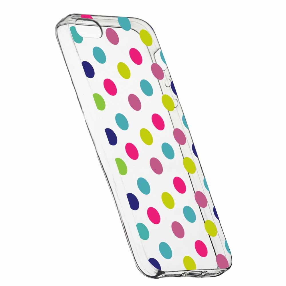 Husa Silicon, Transparent, Slim, Dots Color, Xiaomi Mi5S