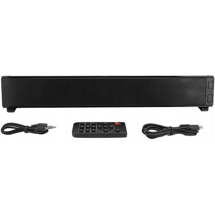 Soundbar SR400 0P4XMG799G, Bluetooth 5.0, DSP 2 moduri, reglaj independent bas/soprane, telecomanda inclusa, intrare AUX 3,5 mm, negru