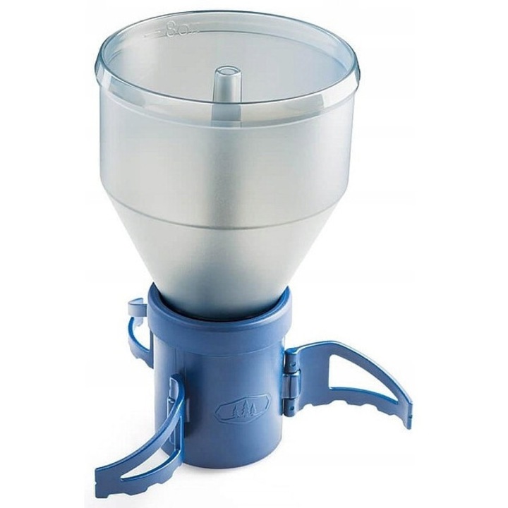 Cafetiera turistica GSI Coffee Rocket (IS7J93R543), polipropilena si otel inoxidabil, albastru/transparent, 235 ml
