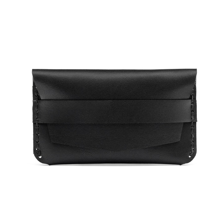 Port Carti Vizita, ZIG Leather, Negru