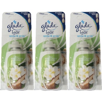 Pachet 3 bucati - Rezerva odorizant, Glade sense and spray, Bali sandalwood & Jasmine, 3 x 18ml Pachet 3 bucati - Rezerva odorizant, Glade sense and spray, Bali sandalwood & Jasmine, 3 x 18ml