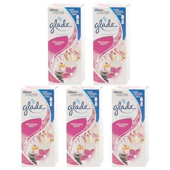 Pachet 5 bucati - Rezerva, odorizant, Glade Micro Spray, Relaxing zen, 5 x 10ml Pachet 5 bucati - Rezerva, odorizant, Glade Micro Spray, Relaxing zen, 5 x 10ml