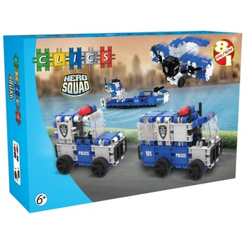 Clics Hero Squad- Brigada de politie - 129 buc Clics Hero Squad- Brigada de politie - 129 buc
