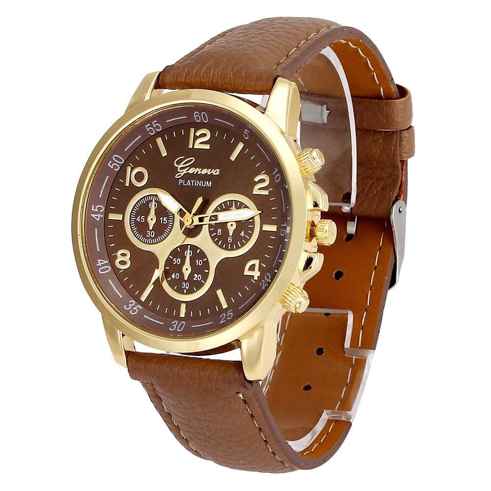 Ceas de dama elegant Geneva platinum maro