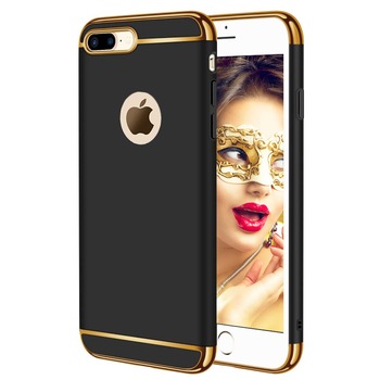 Husa telefon Apple Iphone 8 Plus ofera protectie 3in1 Ultrasubtire Lux Black Matte Husa telefon Apple Iphone 8 Plus ofera protectie 3in1 Ultrasubtire Lux Black Matte