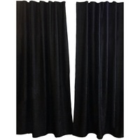 Set draperie "Black Pearl" black-out 140x245x2 cu rejansa by Liz Line - DP07