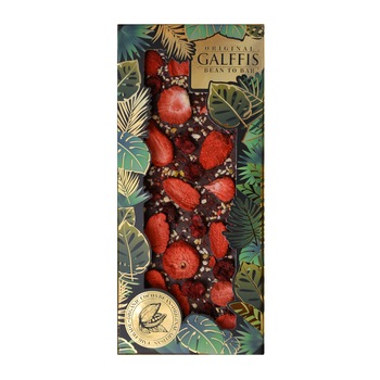 Ciocolata neagra cu capsuni si portocale Ciocolata neagra cu capsuni si portocale