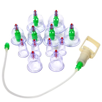 Set 12 ventuze vacuum pentru terapie cu pompa inclusa Set 12 ventuze vacuum pentru terapie cu pompa inclusa