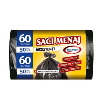 Saci menaj Misavan , 60 L , 50 bucati Saci menaj Misavan , 60 L , 50 bucati