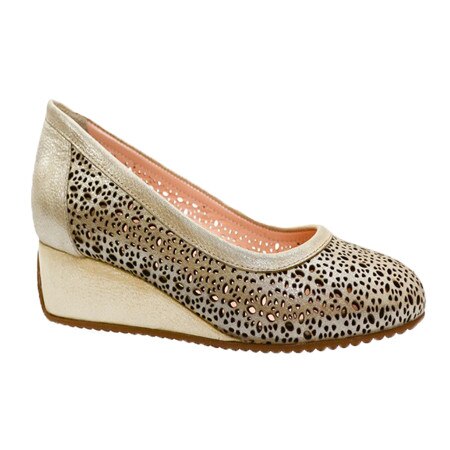 Pantofi cu talpa usoara si flexibila, D&J Exclusive, Auriu