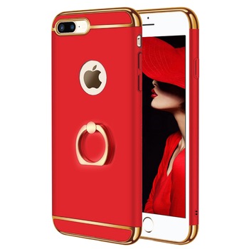 Husa telefon Apple Iphone 8 Plus ofera protectie 3in1 Ultrasubtire Lux Red Matte G Ring Husa telefon Apple Iphone 8 Plus ofera protectie 3in1 Ultrasubtire Lux Red Matte G Ring
