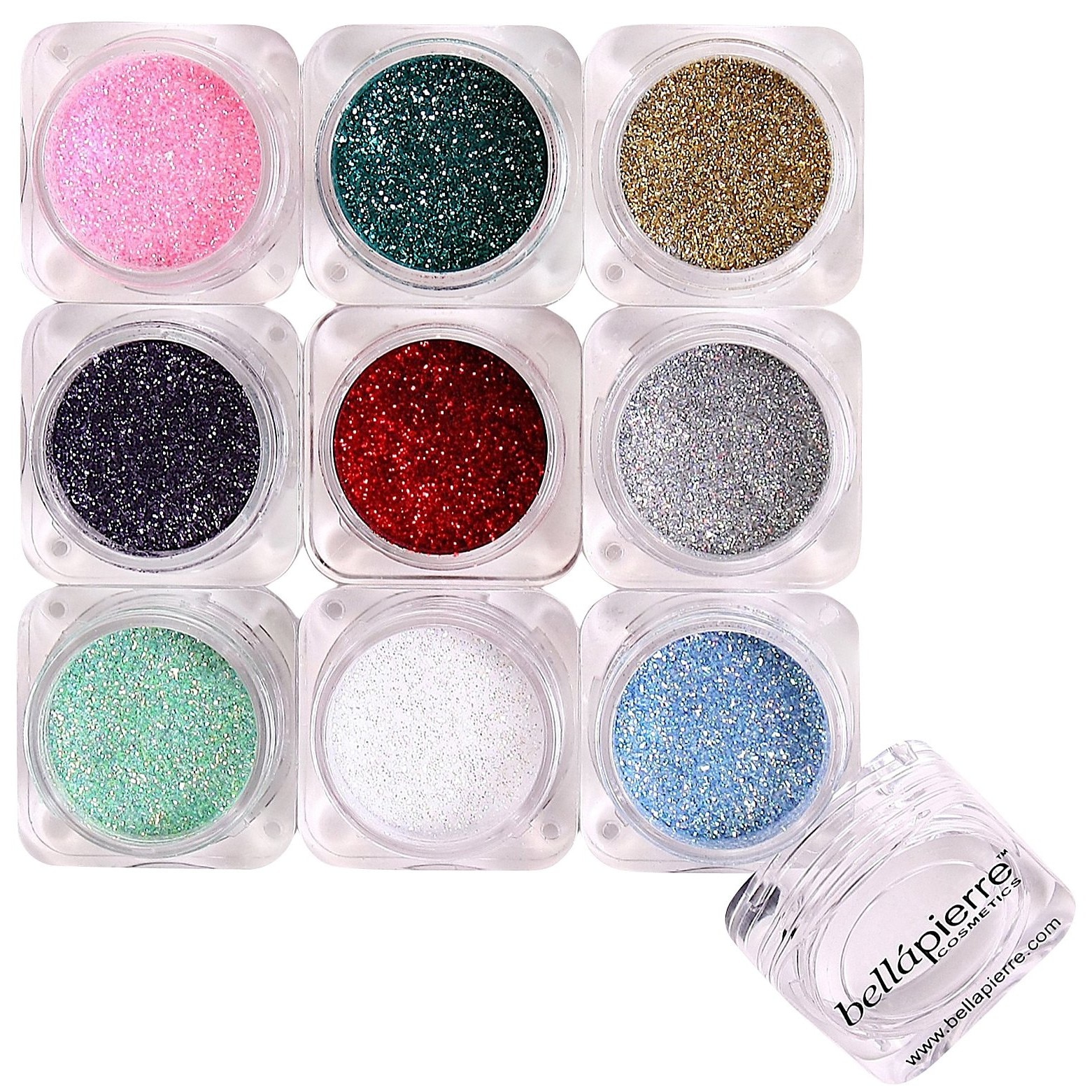 Set 9 sclipici minerali BellaPierre - Glitter 15.75 g