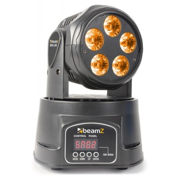 MHL90 Moving Head Wash 5 LED-uri x 18W RGBAW-UV MHL90 Moving Head Wash 5 LED-uri x 18W RGBAW-UV