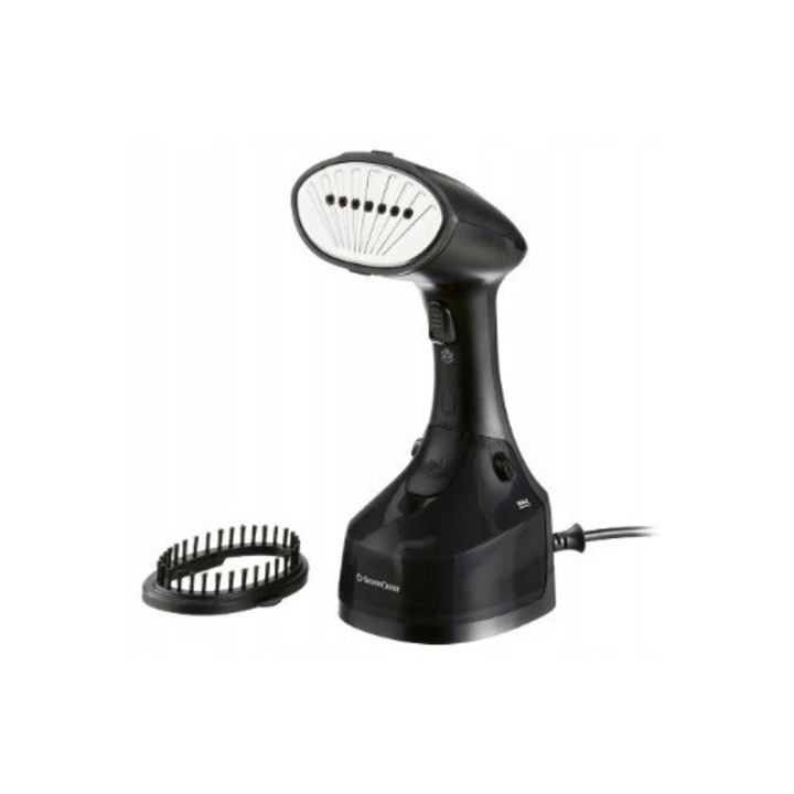 Parownica de haine SilverCrest SDMF 1300 B2, 1190–1400 W, rezervor 250 ml, nasada cu perie, vaporizare verticala, negru