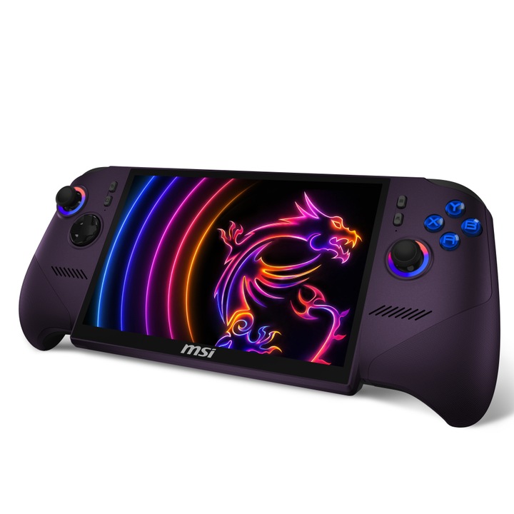Consola MSI Claw 8 EX AI+ CG3EM-046PLY, Procesor Intel® Arc™ G3 4.7GHz, Ecran FHD+ IPS 8", 32GB RAM, 1TB SSD, Wi-Fi 7 BE213, Bluetooth v6.0, Windows 11 Home Mov