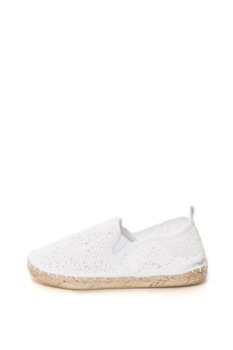 Colors of California, Espadrile din dantela crosetata, Alb, 31 EU Colors of California, Espadrile din dantela crosetata, Alb, 31 EU