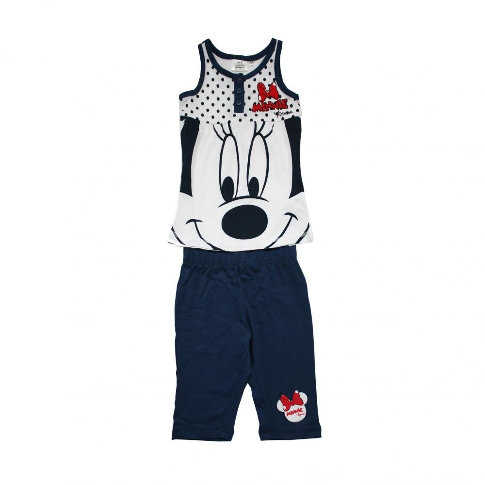 Pijama fara maneci Disney Minnie Mouse Bleumarin 7 ani