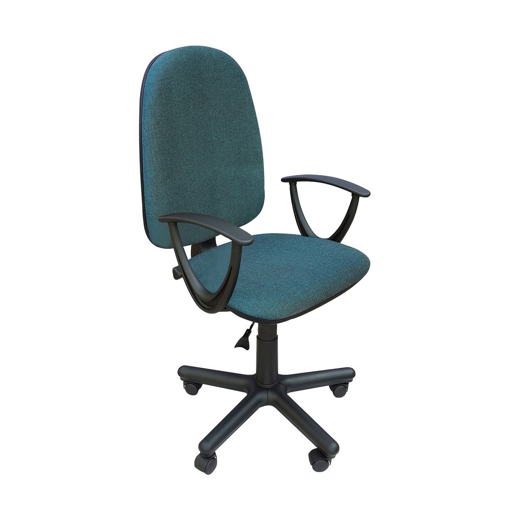 Scaun de birou PRESTIGE II GTP, Albastru canar-negru stofa cagliari