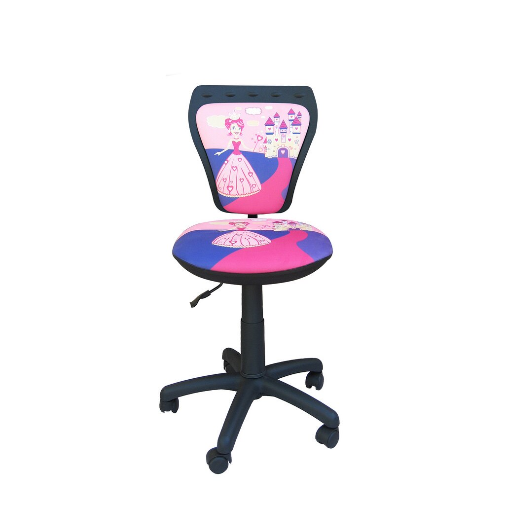 Scaun birou copii MINISTYLE GTS PRINCESS, stofa fantasy cu model
