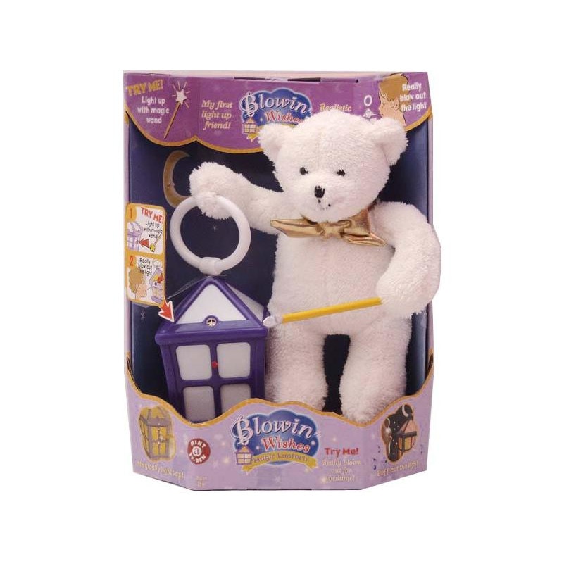 Jucarie de plus Caracter Urs alb cu Lamterna magica
