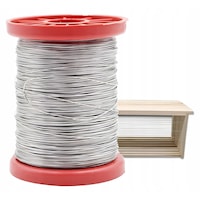 Fir apicol din otel inoxidabil 0, 5 mm rola 1000 g pentru inramarea ramelor de stup si fixarea fagurilor artificiali material rezistent la coroziune pentru intretinerea stupinei si apicultura profesionista